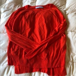 ZARA knit coral sweater
